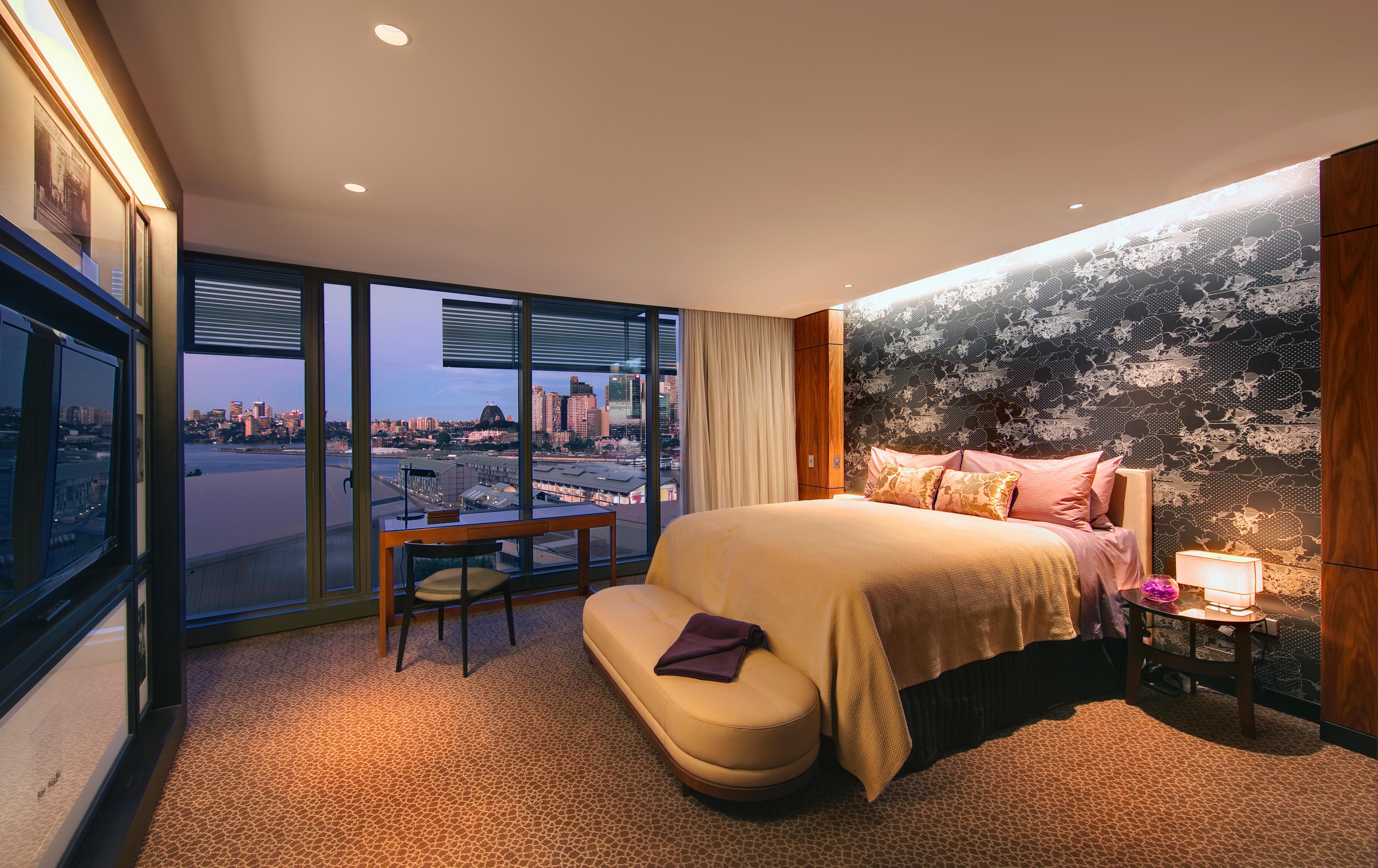 The Darling At The Star Hotel Sydney Kültér fotó A bedroom at the Mandarin Oriental, New York